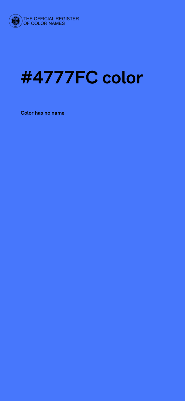 #4777FC color image