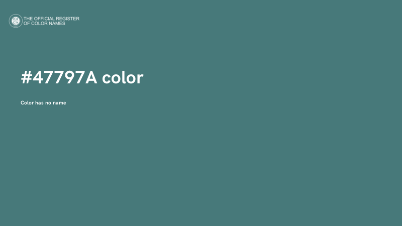 #47797A color image