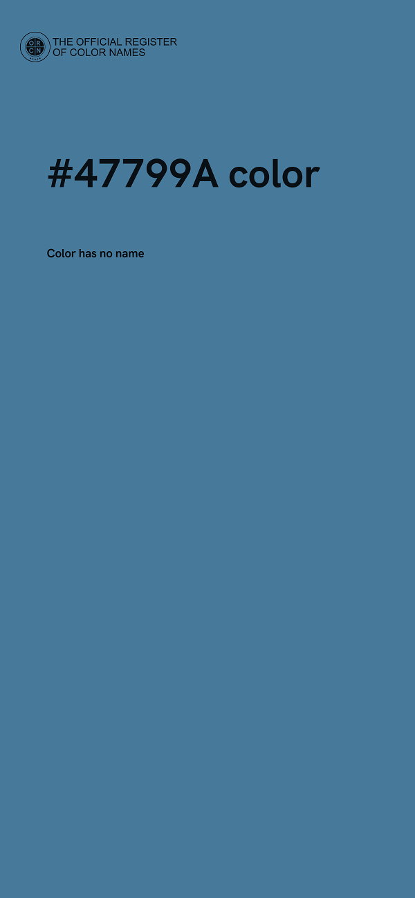 #47799A color image