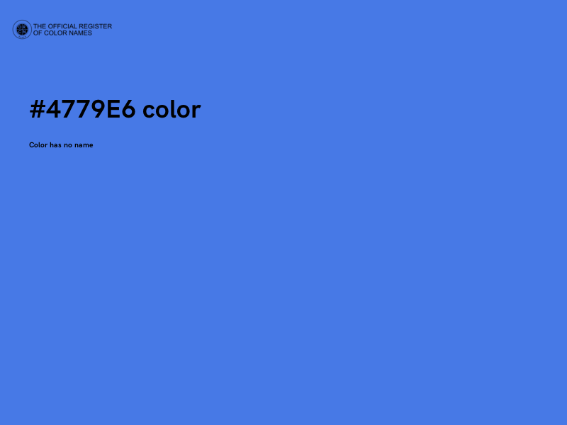 #4779E6 color image