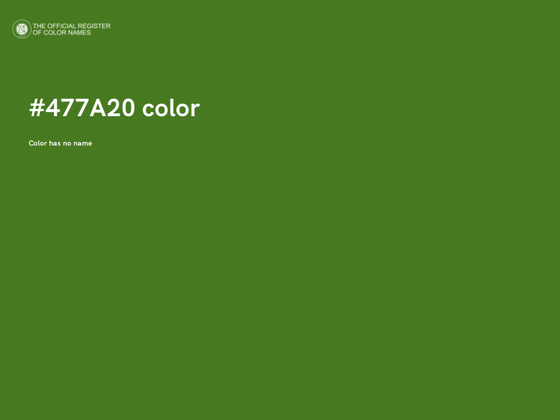 #477A20 color image