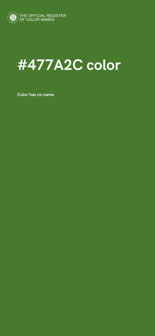 #477A2C color image