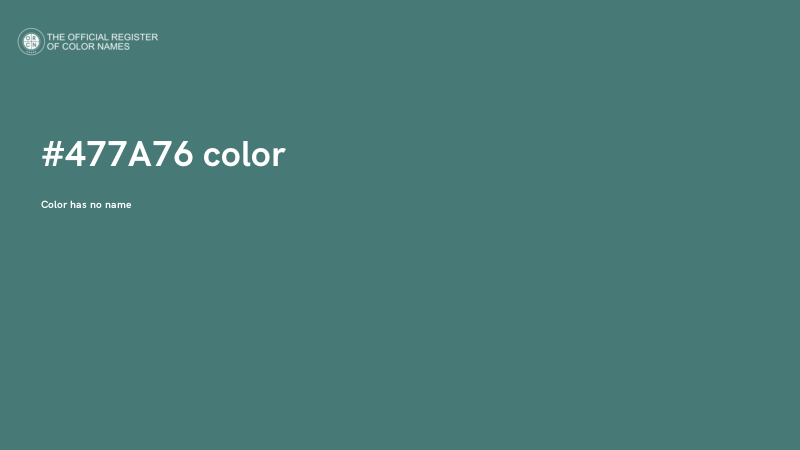 #477A76 color image