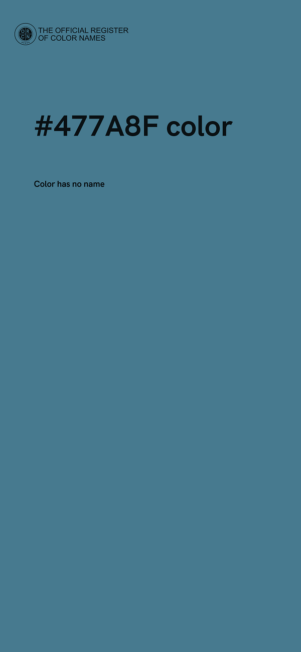 #477A8F color image