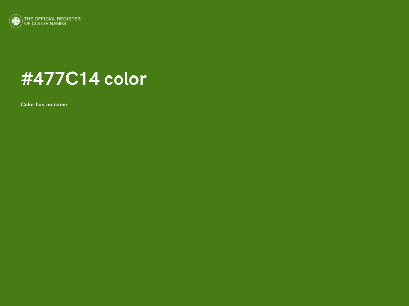 #477C14 color image