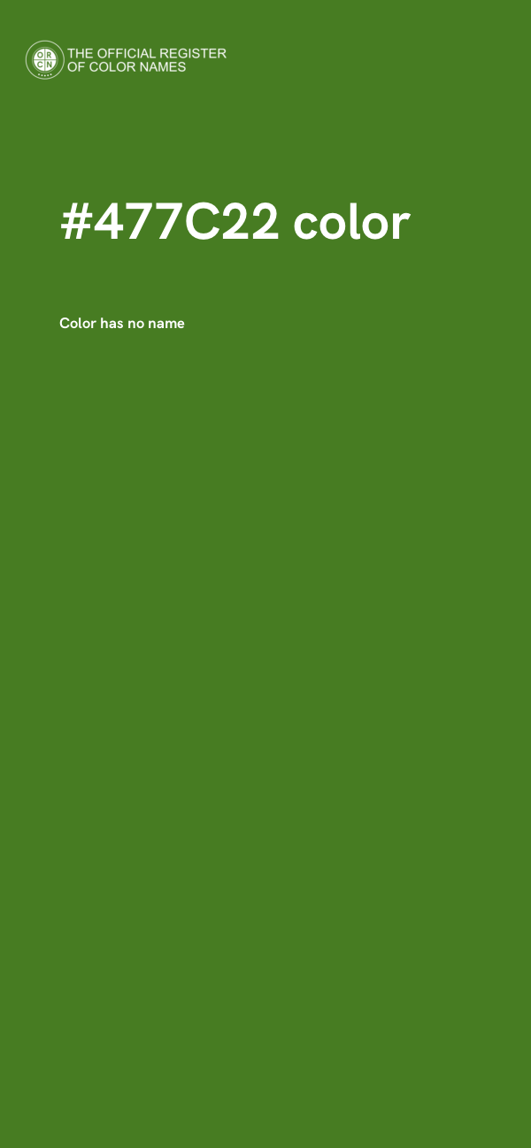 #477C22 color image