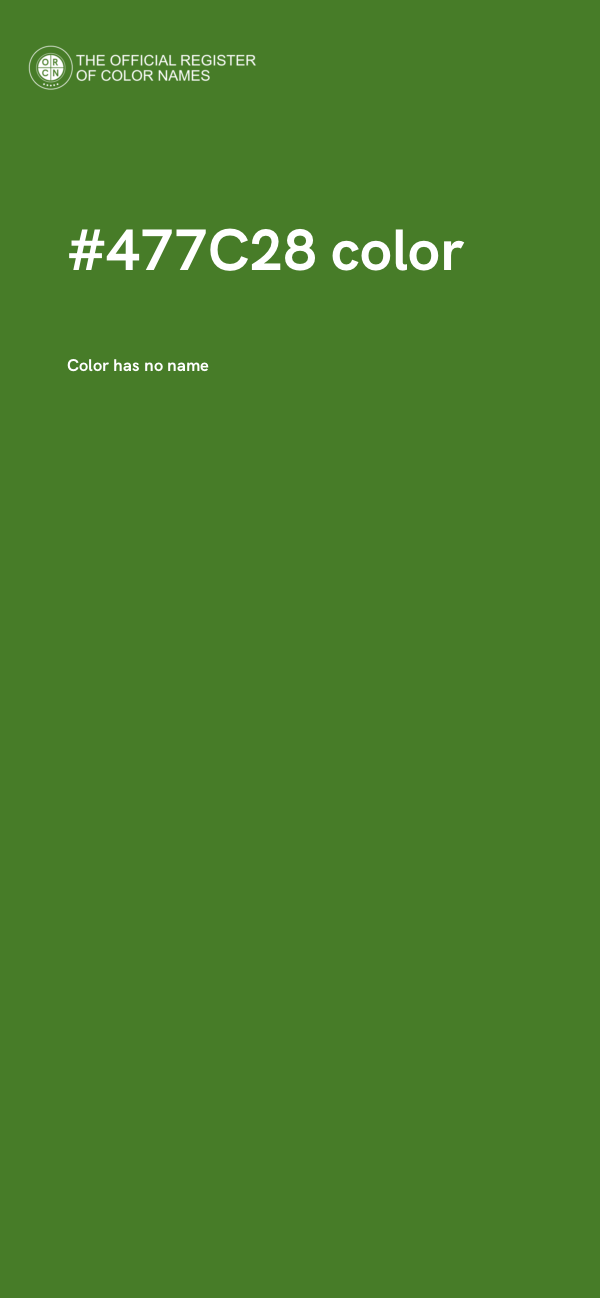 #477C28 color image