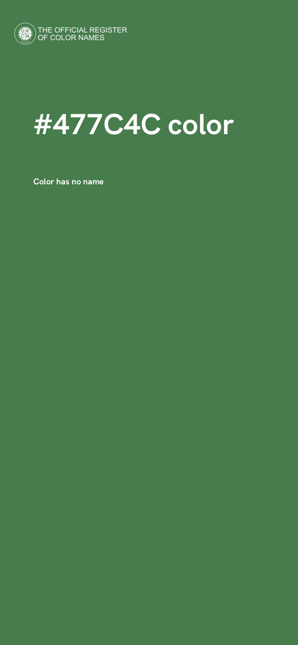 #477C4C color image