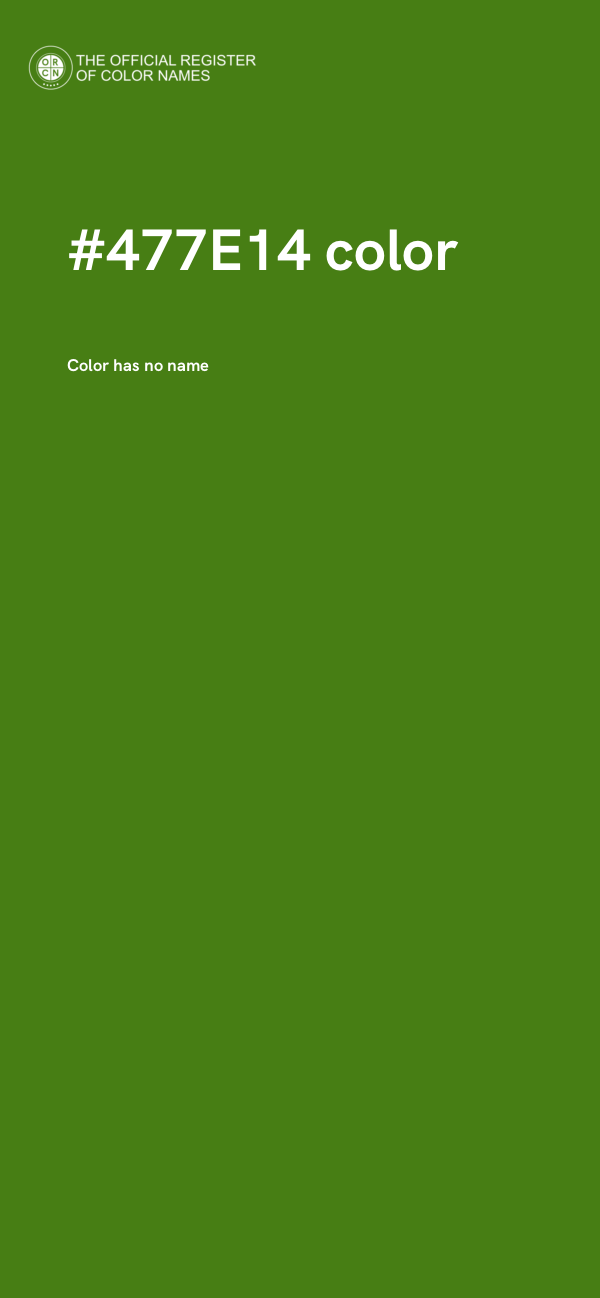 #477E14 color image