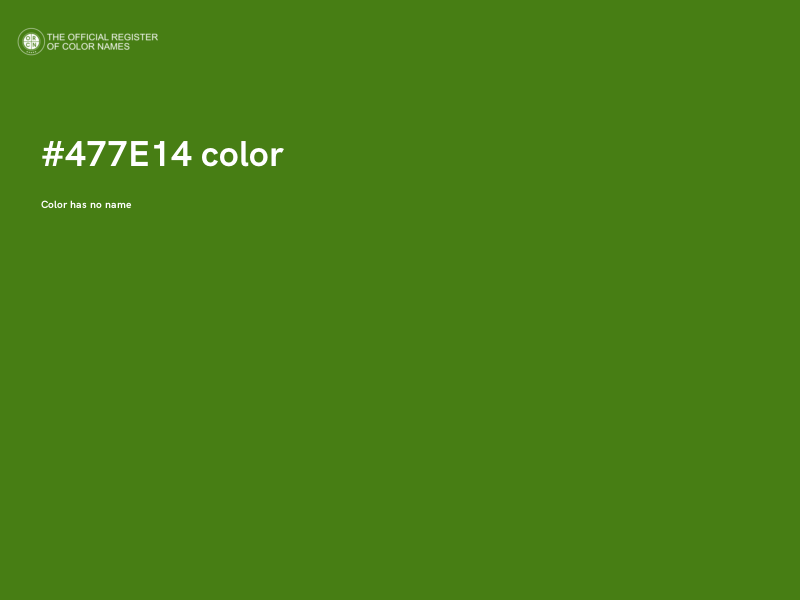 #477E14 color image