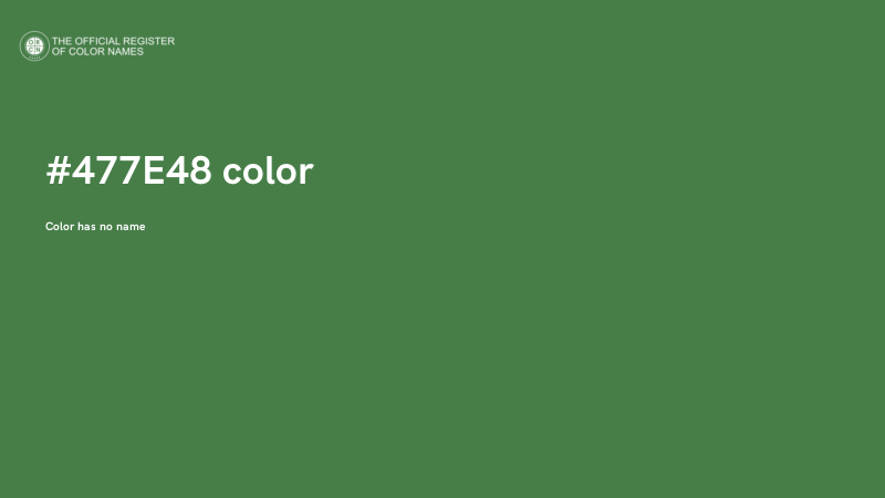 #477E48 color image