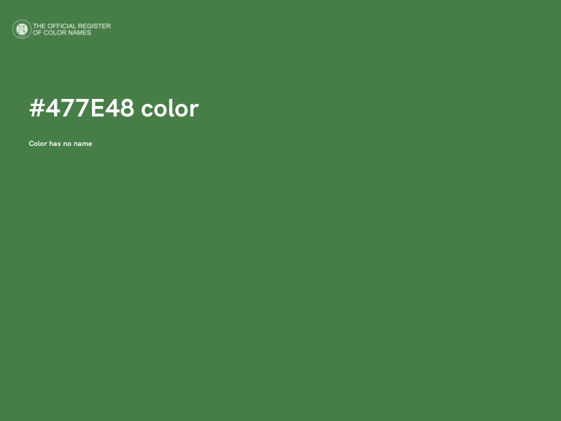 #477E48 color image