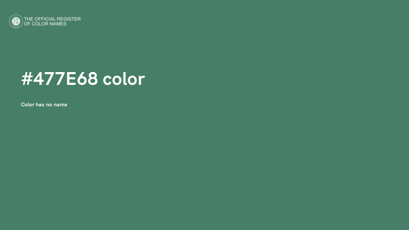 #477E68 color image