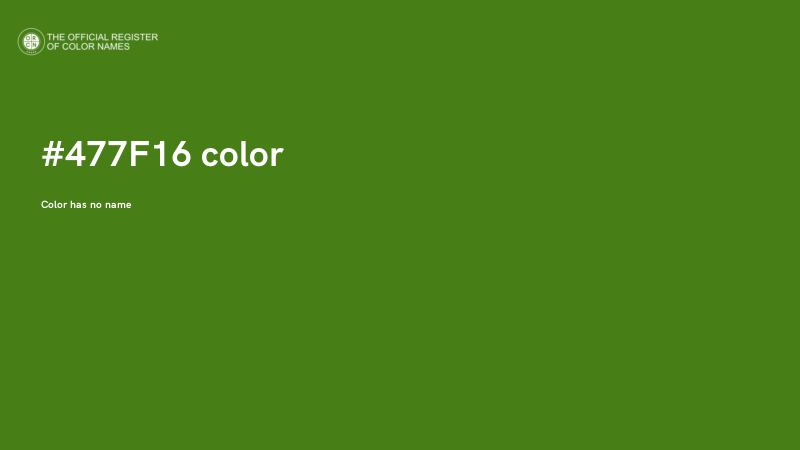 #477F16 color image