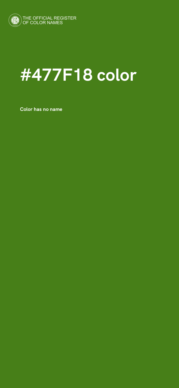 #477F18 color image