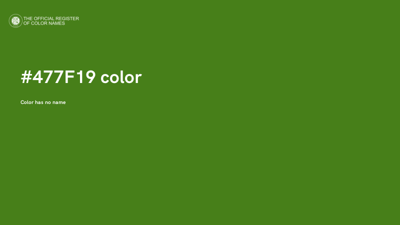 #477F19 color image