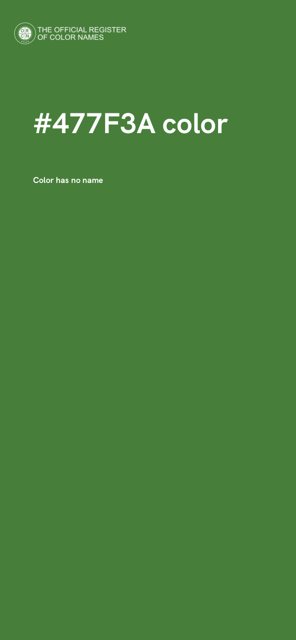 #477F3A color image