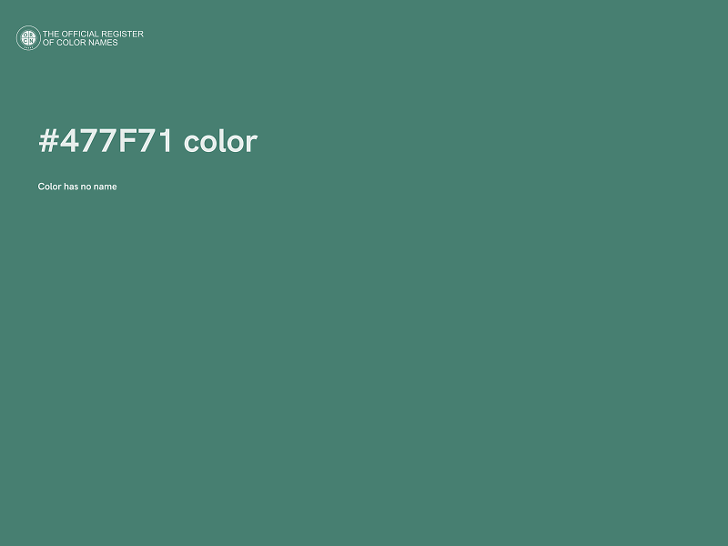#477F71 color image