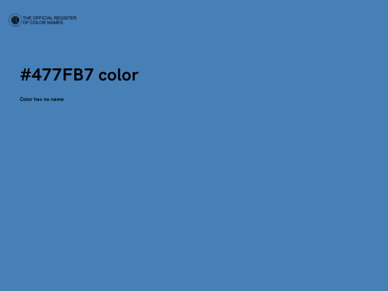 #477FB7 color image