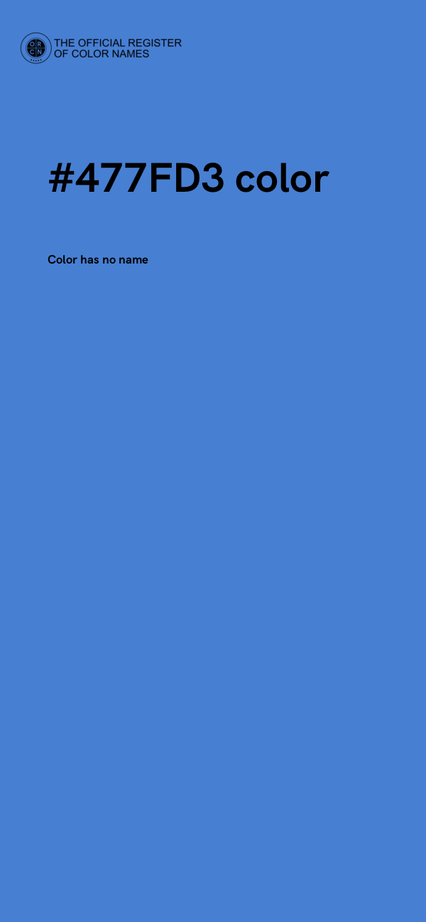 #477FD3 color image