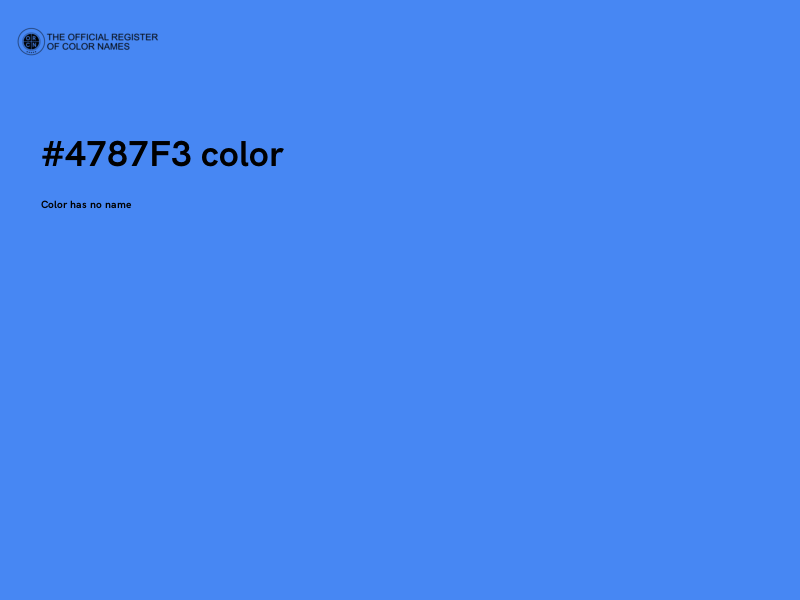 #4787F3 color image