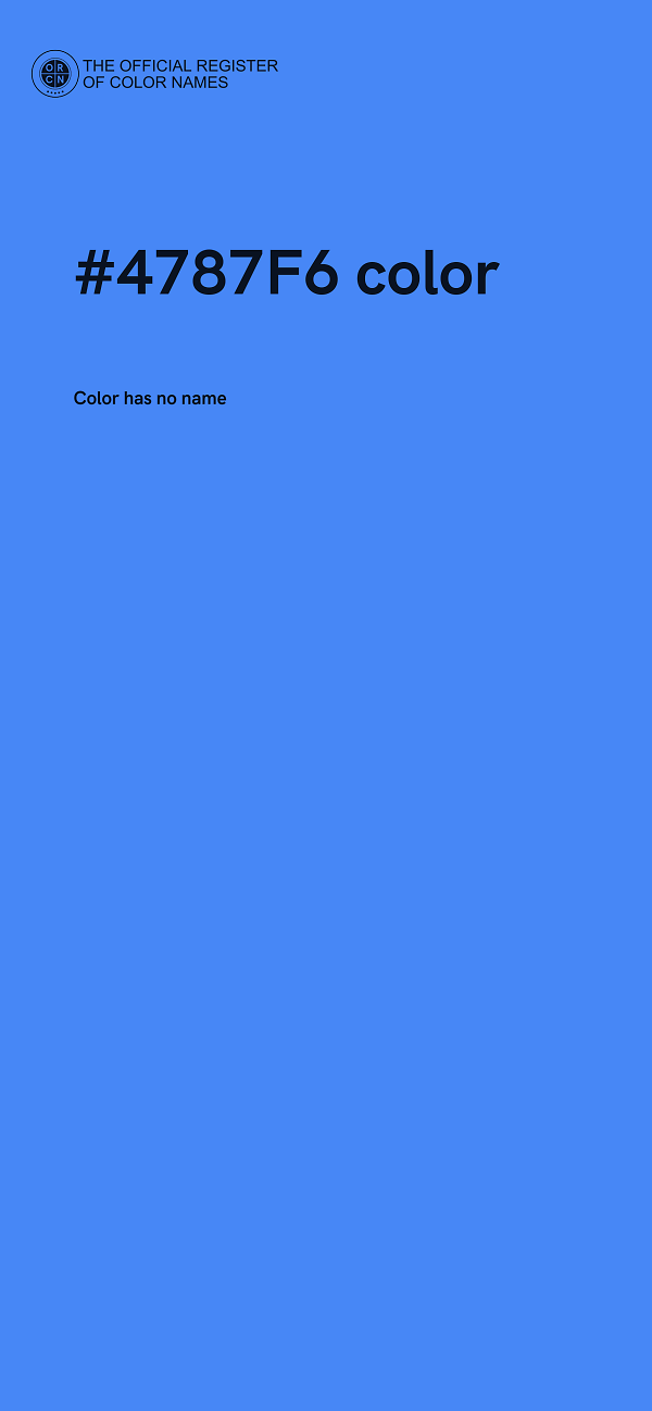#4787F6 color image