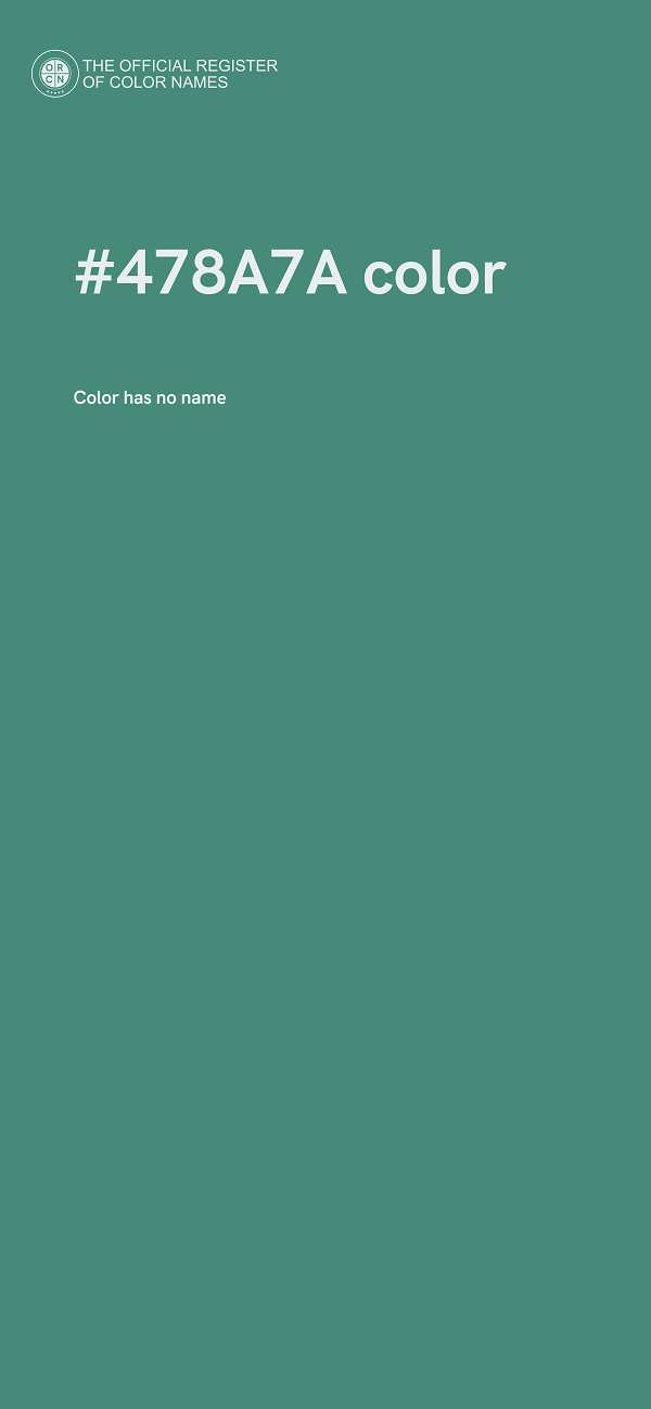 #478A7A color image