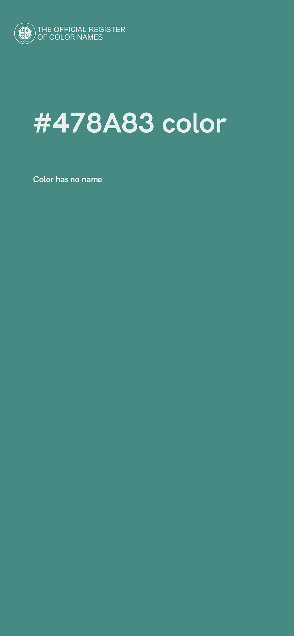 #478A83 color image