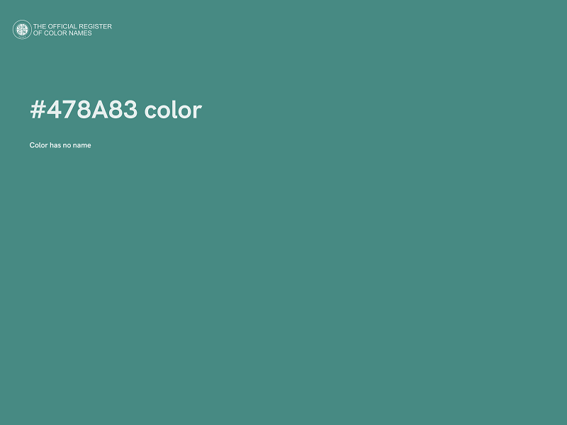 #478A83 color image