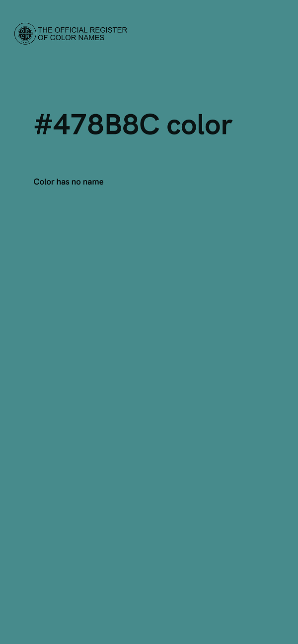 #478B8C color image