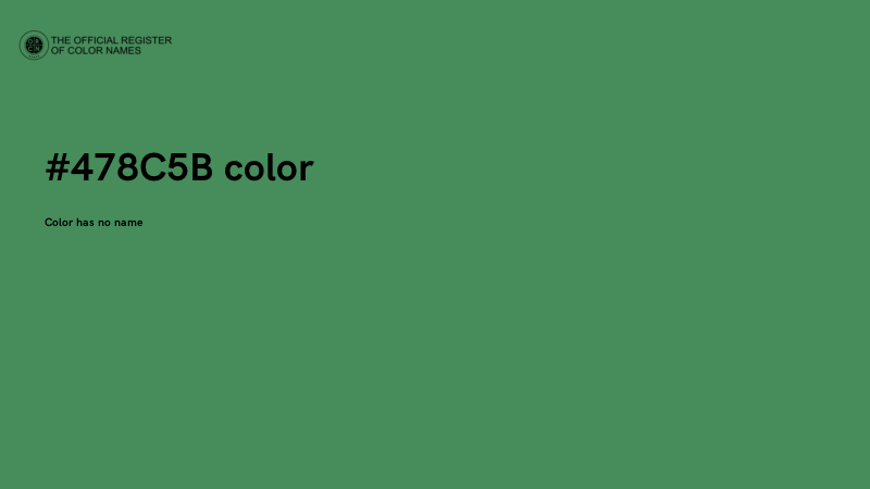 #478C5B color image