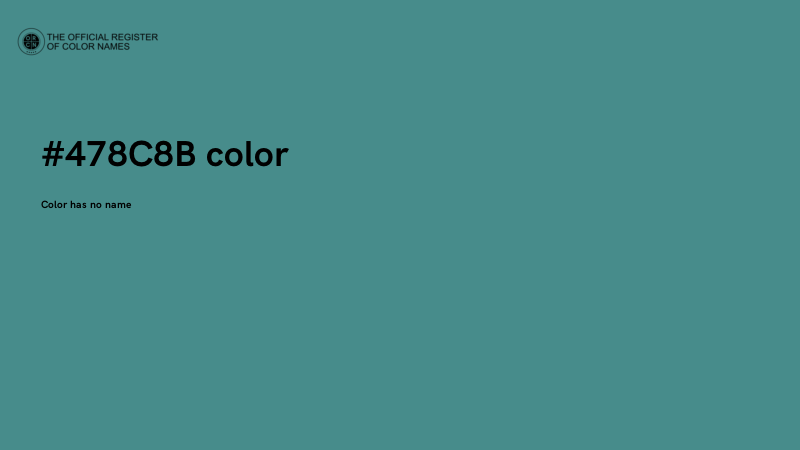 #478C8B color image