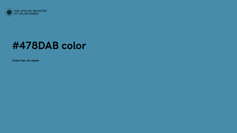 #478DAB color image