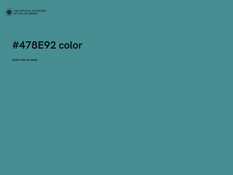 #478E92 color image