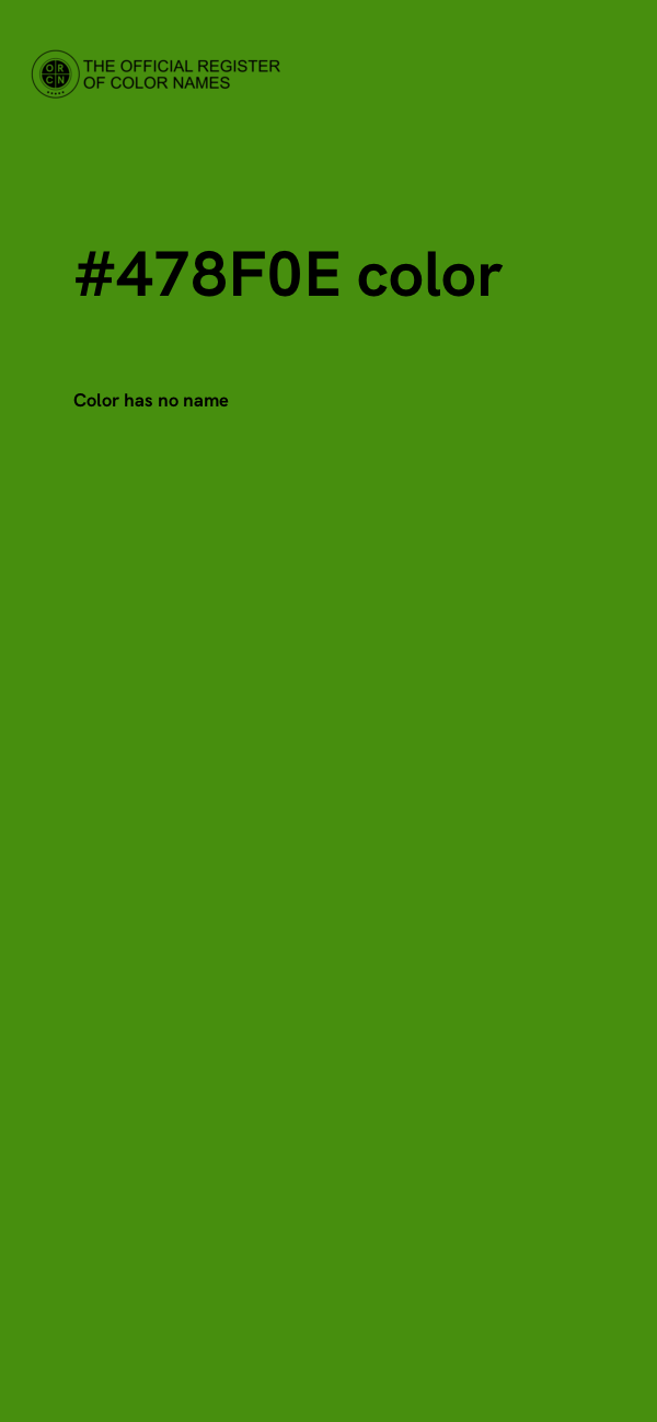 #478F0E color image