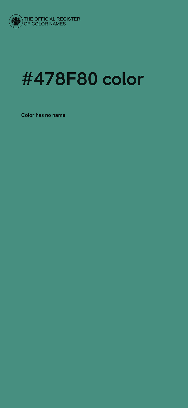 #478F80 color image