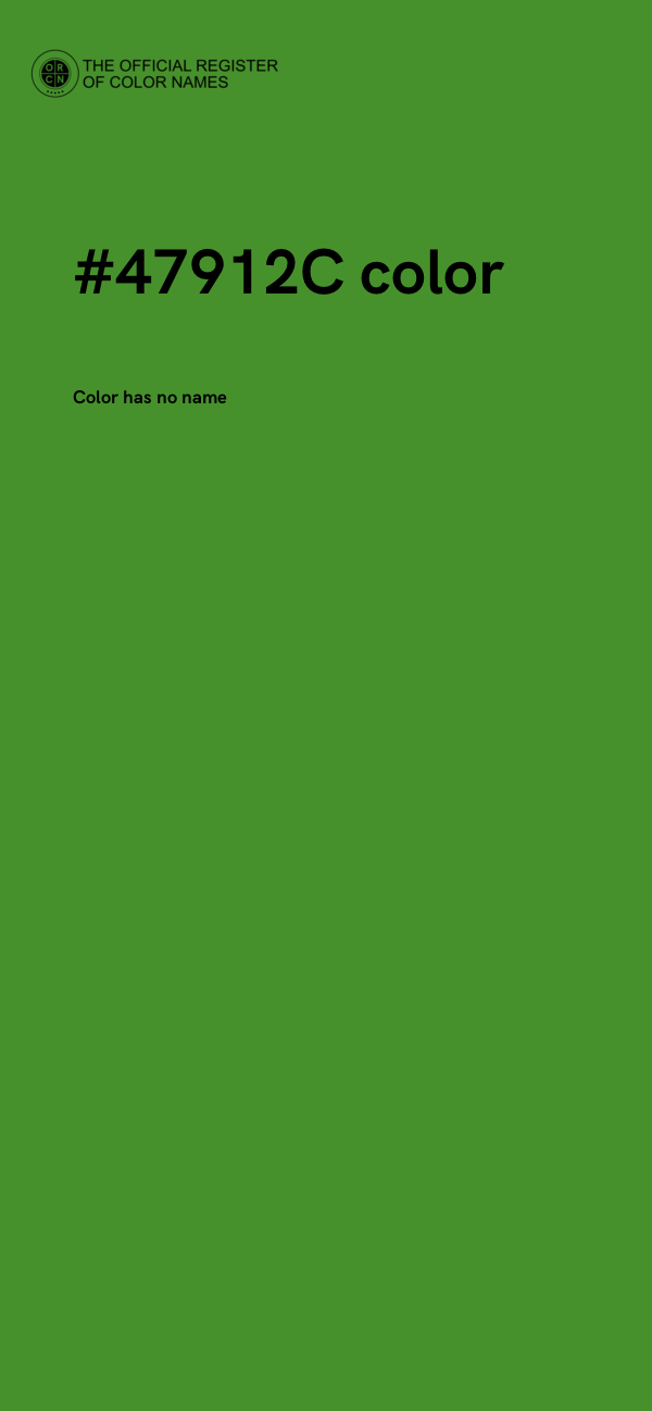 #47912C color image