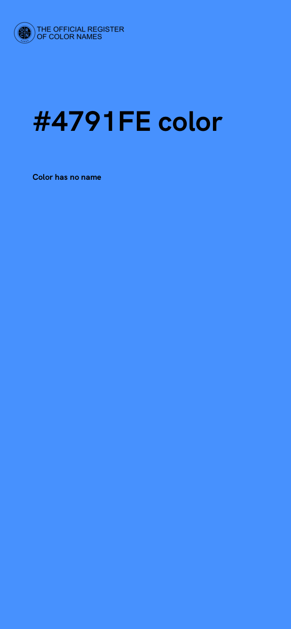 #4791FE color image