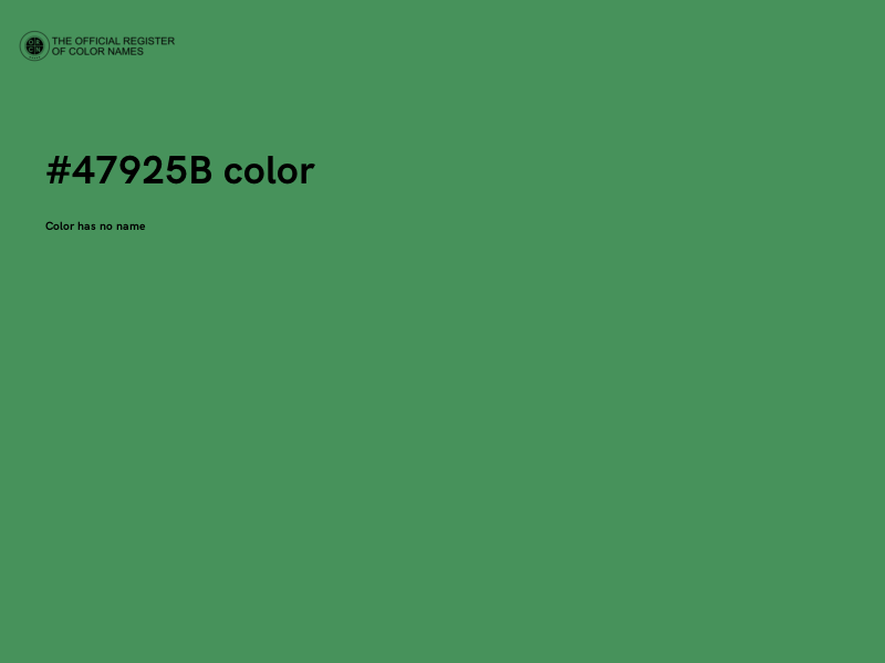 #47925B color image