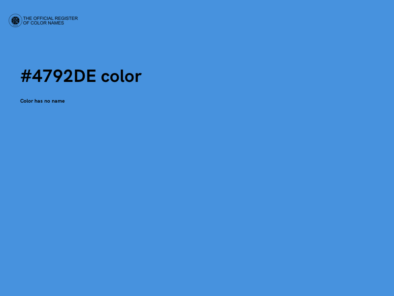 #4792DE color image