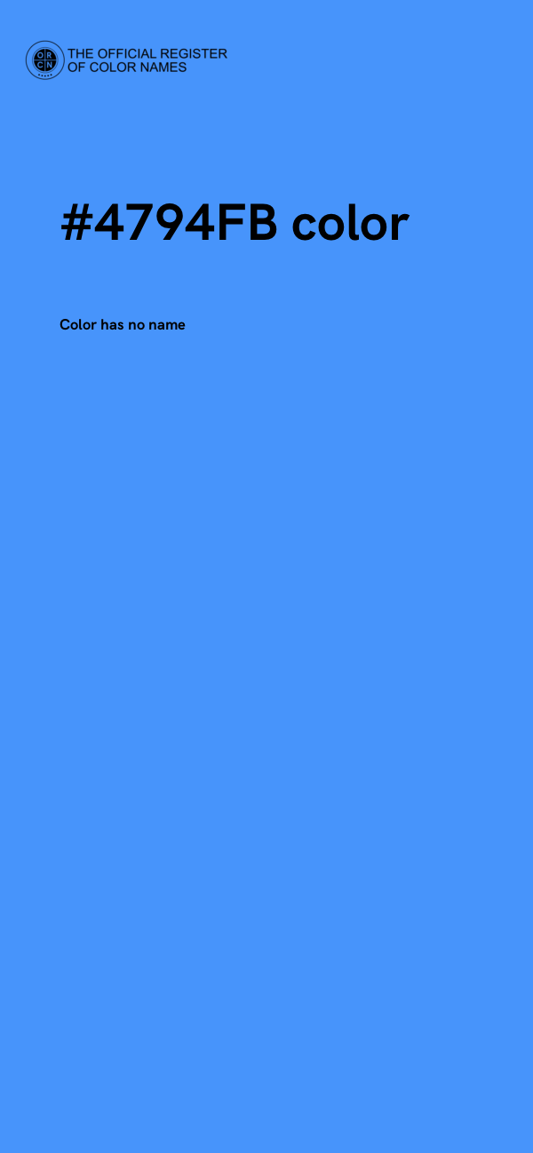 #4794FB color image