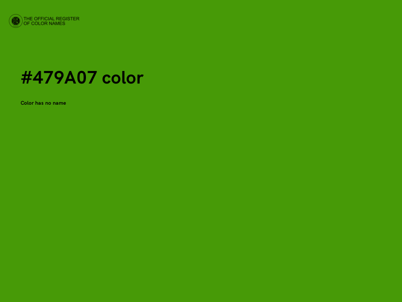 #479A07 color image
