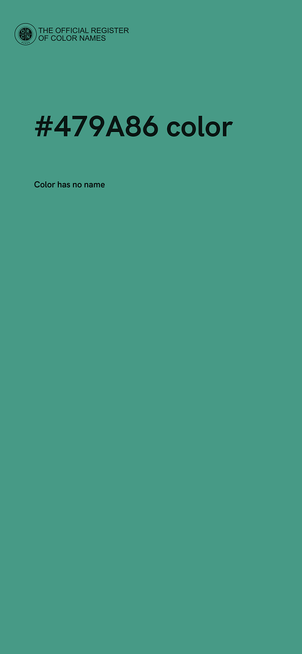 #479A86 color image