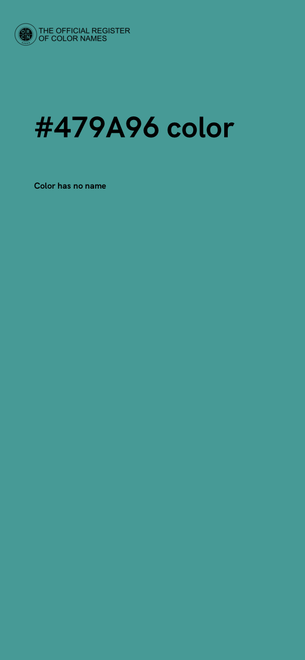 #479A96 color image