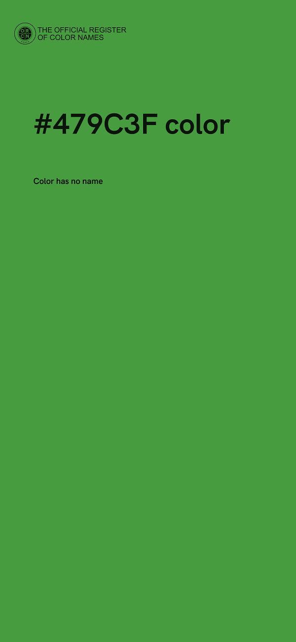 #479C3F color image