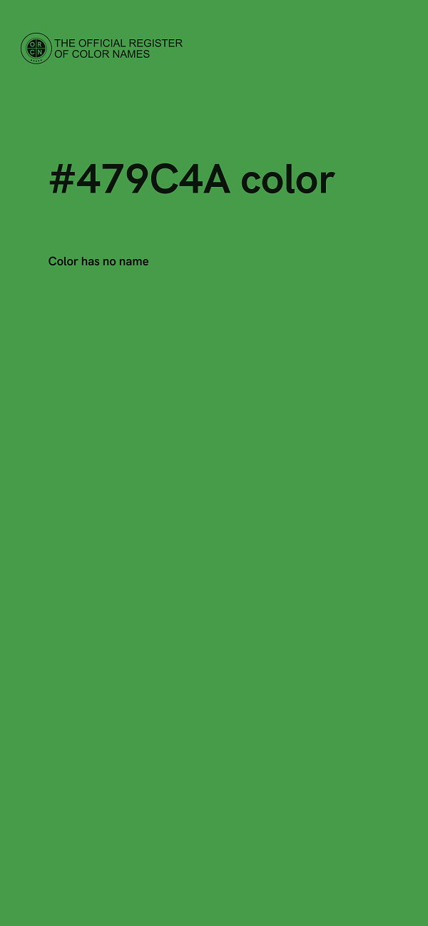 #479C4A color image