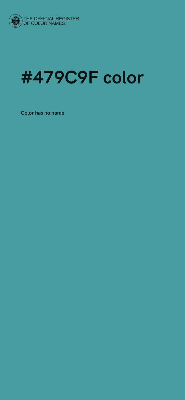 #479C9F color image