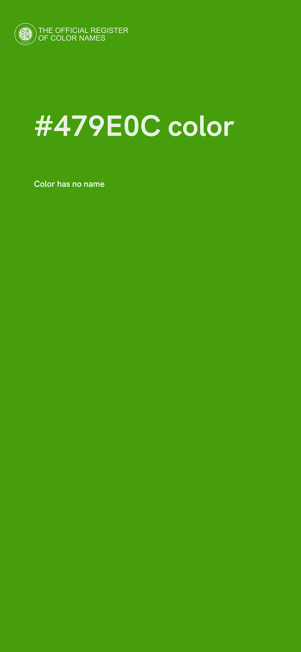 #479E0C color image