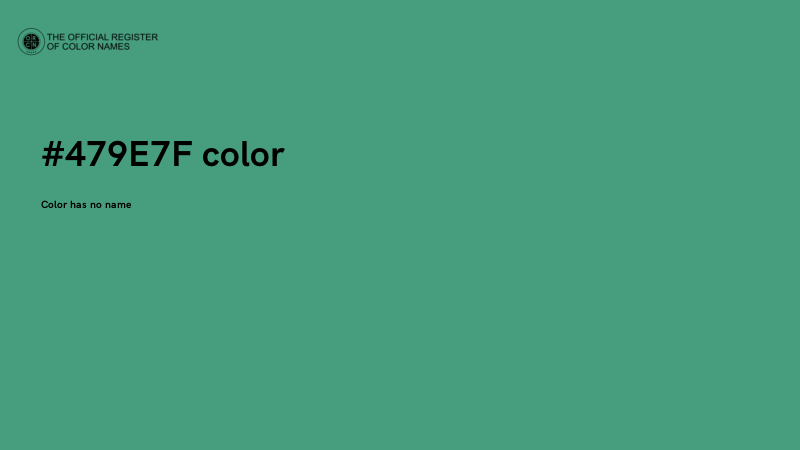 #479E7F color image