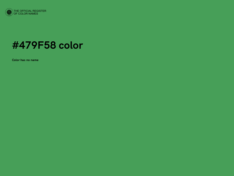 #479F58 color image